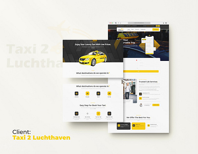 Website Design for Taxi 2 Luchthaven web design