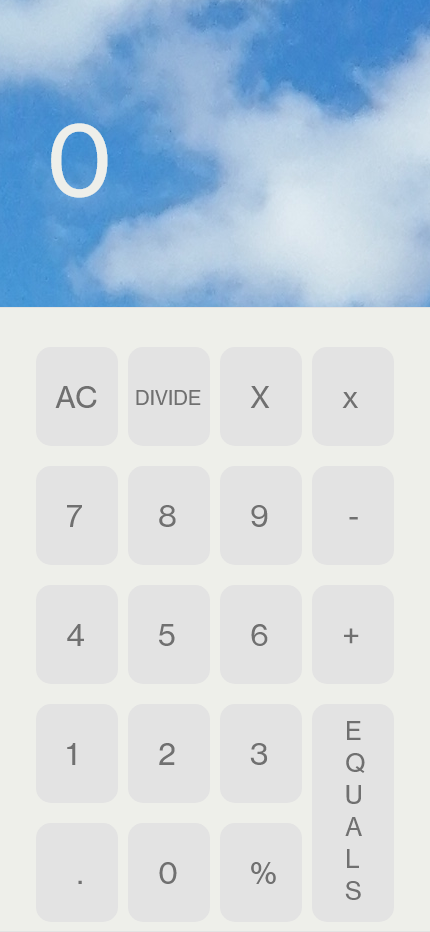 Calculator UI design