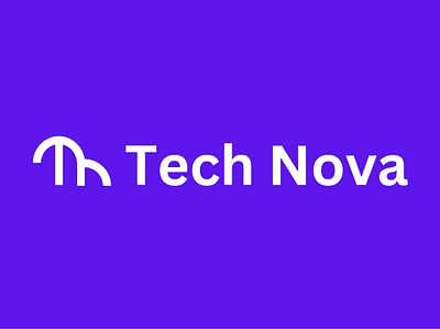 Tech Nova brand random logo graphic design illustration