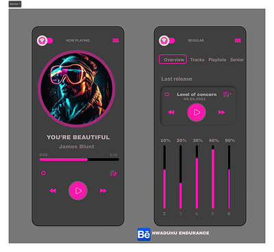music app graphic design ui