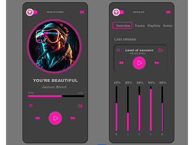 music app graphic design ui