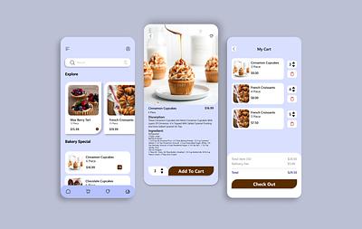 app for bakery shop branding graphic design motion graphics ui