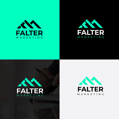 fm letter concept branding business consulting illustration letter letter f letter logo letter m logo logotype marketing marketing logo typography vector