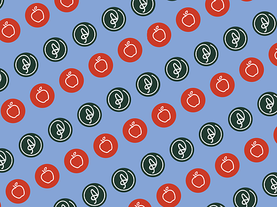 Autumn Acres Orchard - Brand Pattern a logo a monogram apple logo brand pattern farm brand farm logo farm monogram farm pattern logo design monogram orchard brand orchard logo orchard pattern outdoor brand outdoor logo outdoor pattern pattern