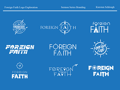 Foreign Faith Sermon Series Branding 1 peter church graphics foreign faith graphic design logo design sermon series branding sermon series graphics