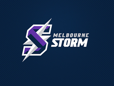 Melbourne Storm animated animation branding design football gif illustration league logo melbourne nrl rugby sports storm