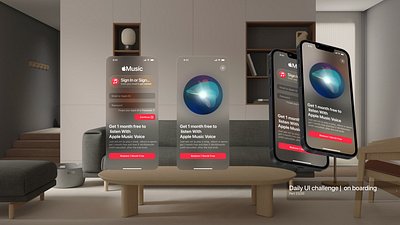 On boarding | Apple music app applemusic app dailyui onboarding spatialdesgin visionos