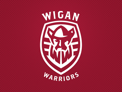 Wigan Warriors animated animation branding design football gif illustration league logo rugby sports super warriors wigan