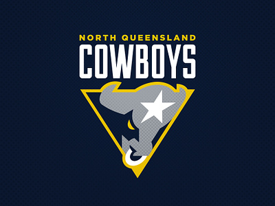North Queensland Cowboys animated animation branding cowboys design football gif illustration league logo north nrl queensland rugby sports