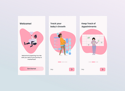 Onboarding Screens branding ui ux