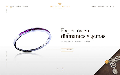 Moon Diamonds ux webdesign