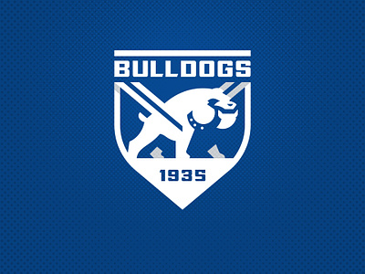 Canterbury Bankstown Bulldogs animated animation bankstown branding bulldogs canterbury design football gif graphic design illustration league logo nrl rugby sports