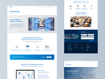 TMS Online - Pages australia business clean freight landing page logistics minimal modern shipping transport ui ux web design