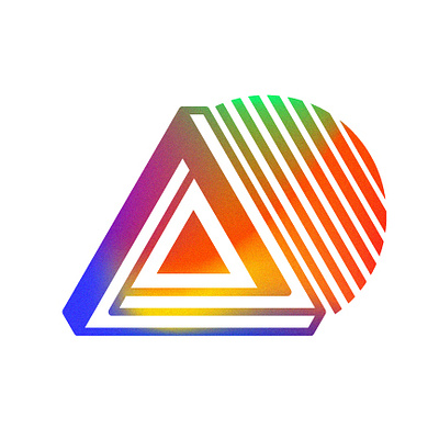 P R I S M A - logo abstract art branding business color design freelance gradient graphic design identity illustrator logo pyramid vector