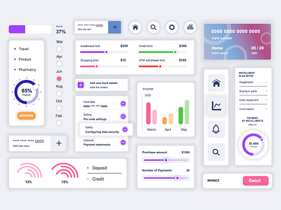 Data Analysis Mobile App UI Kit analysis app data design diagram graphic gui hud interface kit mobile slidebar smartphone template ui user ux vector web website