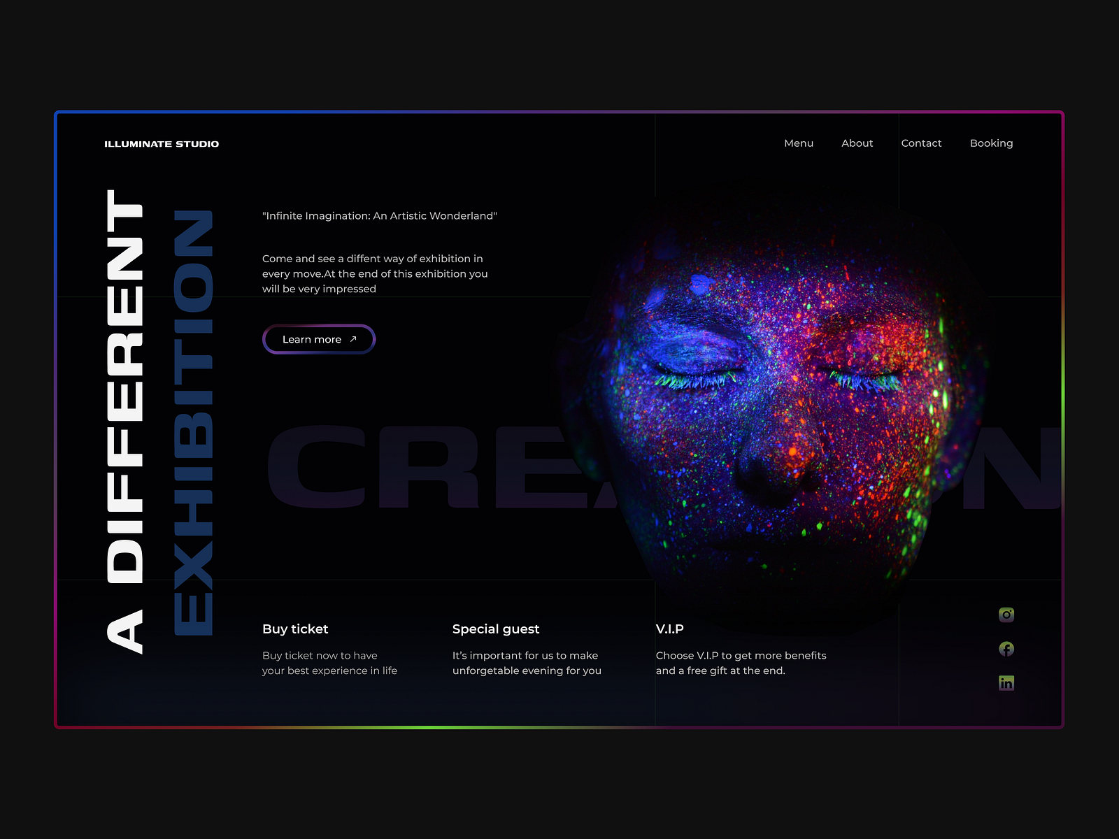 Illuminate Studio Exhibition by Adriana J. on Dribbble