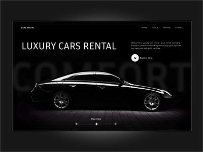 Cars Rental First Screen cars rental firstscreen ui woweffect