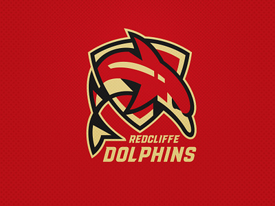 Redcliffe Dolphins animated animation branding design dolphins football gif illustration league logo nrl redcliffe rugby sports