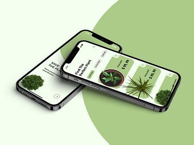 An app for a store specializing in home plants app branding design e commerce figma home mobile plants protorype shot ui ux