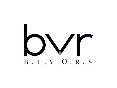 B.I.V.O.R.S Logo design black brand branding clothes design graphic design grotesque identity illustrator label logo logotype minimalism shop typography vector