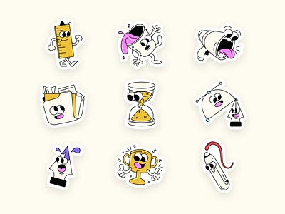 From sketch to vector clean design figma flat folder icons illustration pen tool people ruler simple sticker pack stickers vector