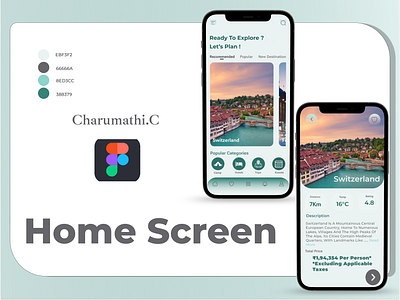Home Screen | Travel App home homescreen travel app ui ux