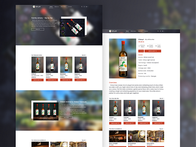 Wine Website UI Design branding colorful design eccomerce glassmorphism landing page logo product design ui uiux web design website wine wine website