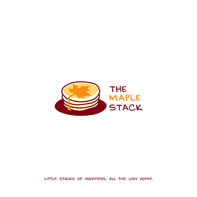 THE MAPLE STACK 🥞 brand food logo graphic design ill illustration logo logodesign