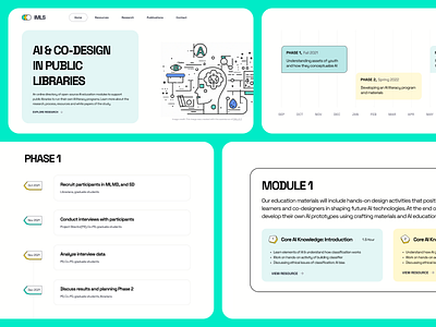 Minimal AI Website for Librarians ai clean design graphs minimal typography ui web design