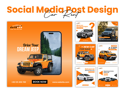 Car rent post design for Social Media ad design ads design banner design carousel carousel design cover design designer facebook ads design facebook post facebook post design graphi9c design instagram carousel instagram post design post post design poster social media post social media post design stories stories design