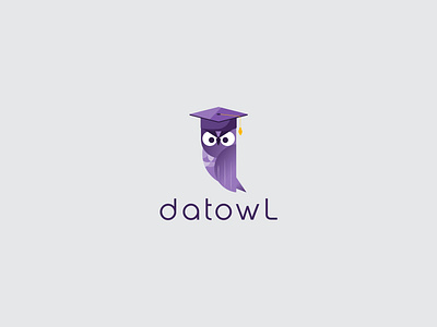 Datowl, brand logo for education app 3d animation application brand logo branding design education education app graphic design illustration logo logo designer motion graphics ui vector