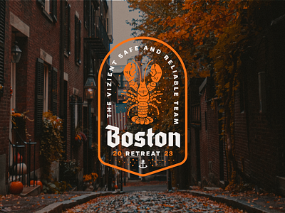 Lobster Badge badge branding design typography vector