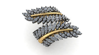 Branch ring 3d 3d cad designer 3dcad design designer gift gold jewel jeweler jewelry designer jewelry maker