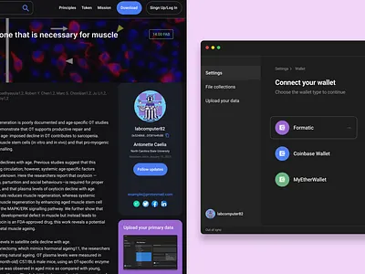 First Approval Web And Desktop App Design Prototypes data science ui web3
