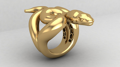 Snake Ring 3d 3dcad gift gold jewel jeweler jewelry ring snake snake ring