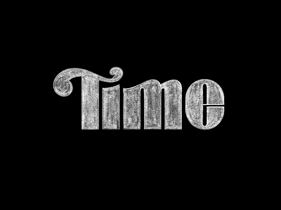 Time brand font graphic design handlettering lettering logo time type