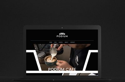 Podium Website branding design typography uxui website