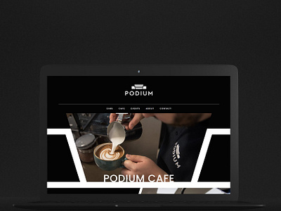 Podium Website branding design typography uxui website