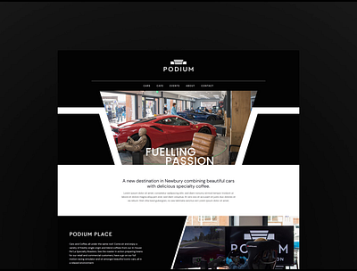 Podium Landing Page Design branding design landing page logo ui uxui web design website