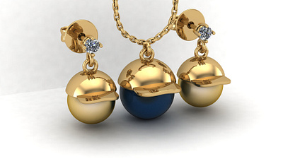 Pearl mens 3d 3dcad 3dcaddesigner design designer gift gold jewel jeweler jewelry designer pearl pendant yellow pearl