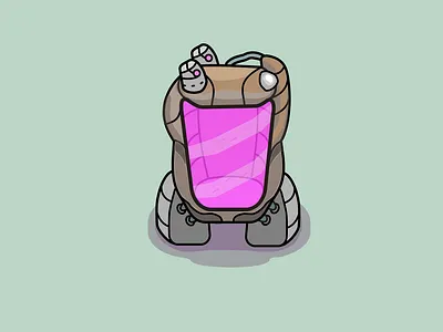 Life Pod — Crashlands Designer's Workshop Practice crashlands game graphics sprites vector