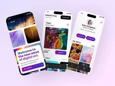 Moon - A NFT Case Study design figma ui ux