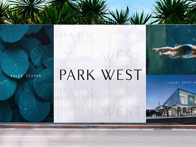Park West Fence Wrap luxury real estate