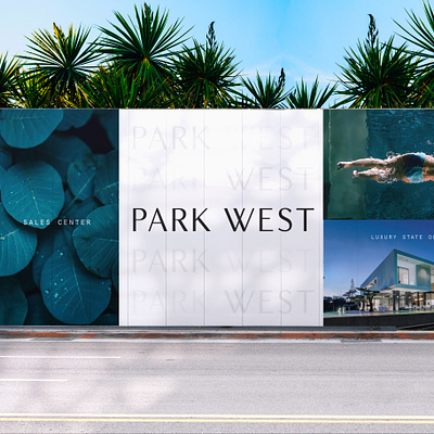 Park West Fence Wrap luxury real estate