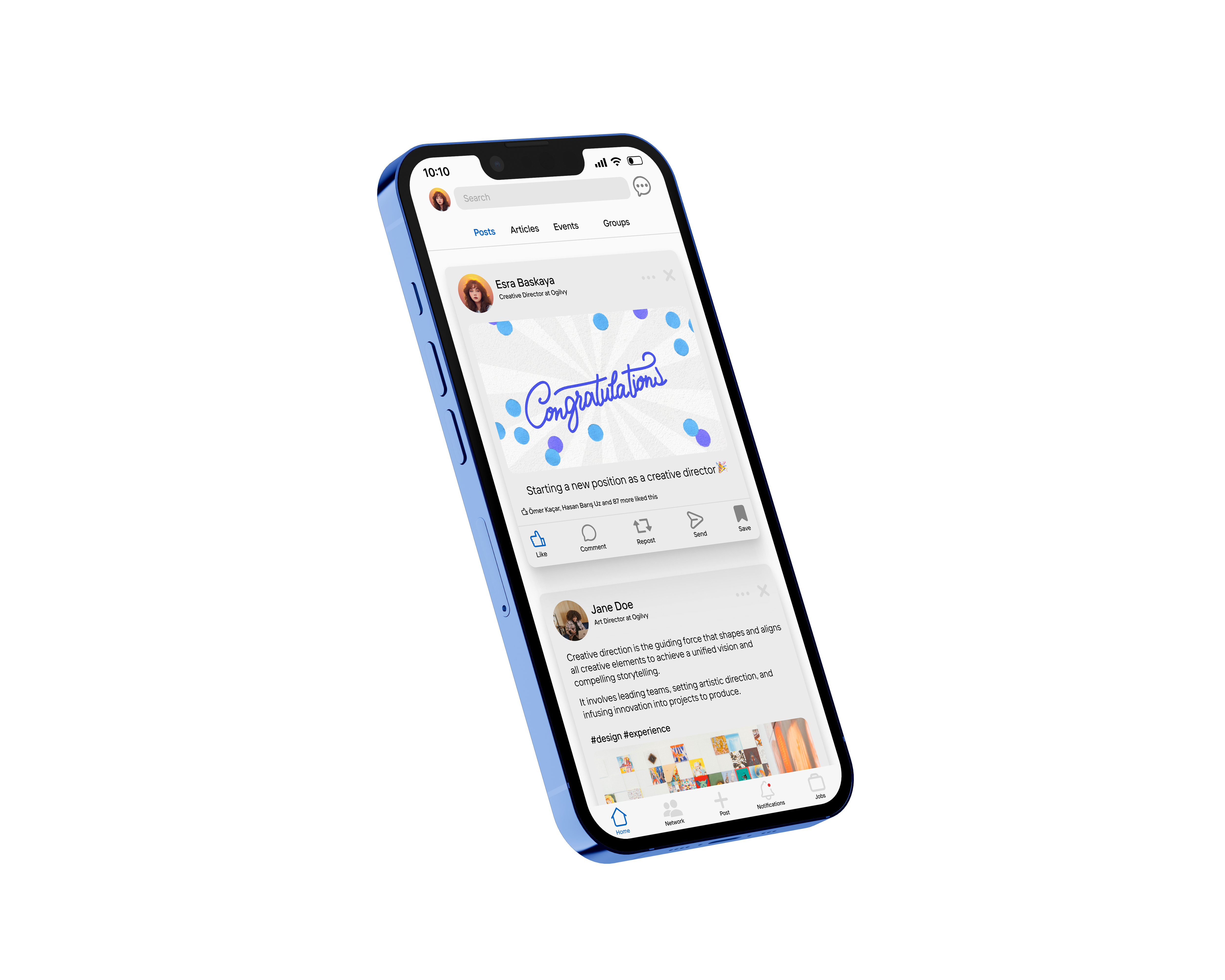 LinkedIn App Redesign appdesign branding casestudy figma ios linkedin mobiledesign portfolio prototyping redesign ui uiux userexperience userinterface