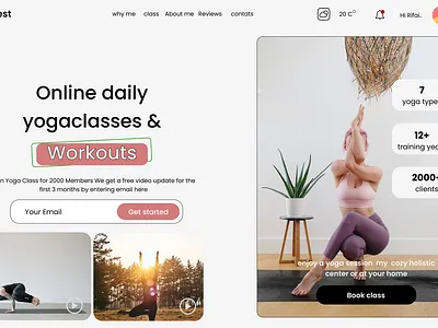 yoga website website yoga design inspiration