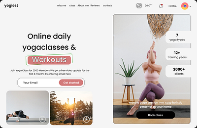 yoga website website yoga design inspiration