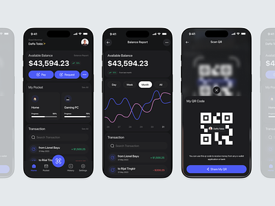 Blum - Finance Mobile App app atm bank credit card design e wallet ewallet finance financial fintech mobile money payment transaction transfer ui ui design uiux ux wallet