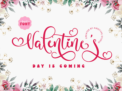 Valentines - Lovely Script Font bouncy font calligraphy cursive font font fonts handwriting handwritten font heart font heart script heart swash lettering love font love script swash font typeface typography valentine valentine font wedding font wedding script