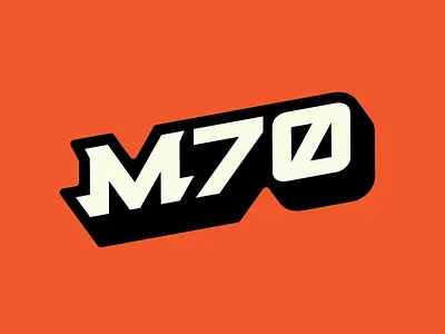 My new logo 70 letter m mammoth number